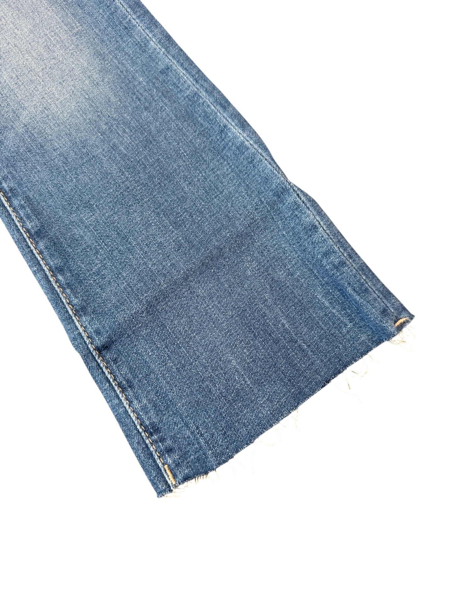 Claire Bootcut w/Raw Hem - Blue