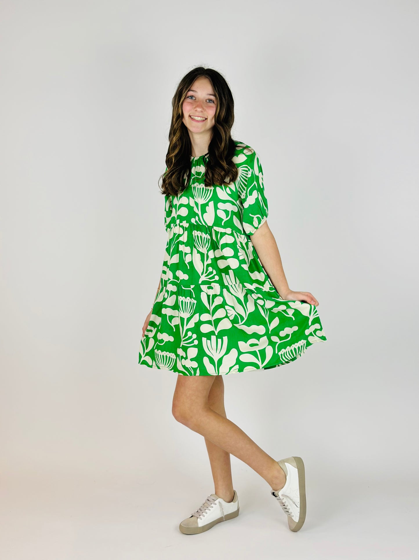 Super Bloom Dress - Green