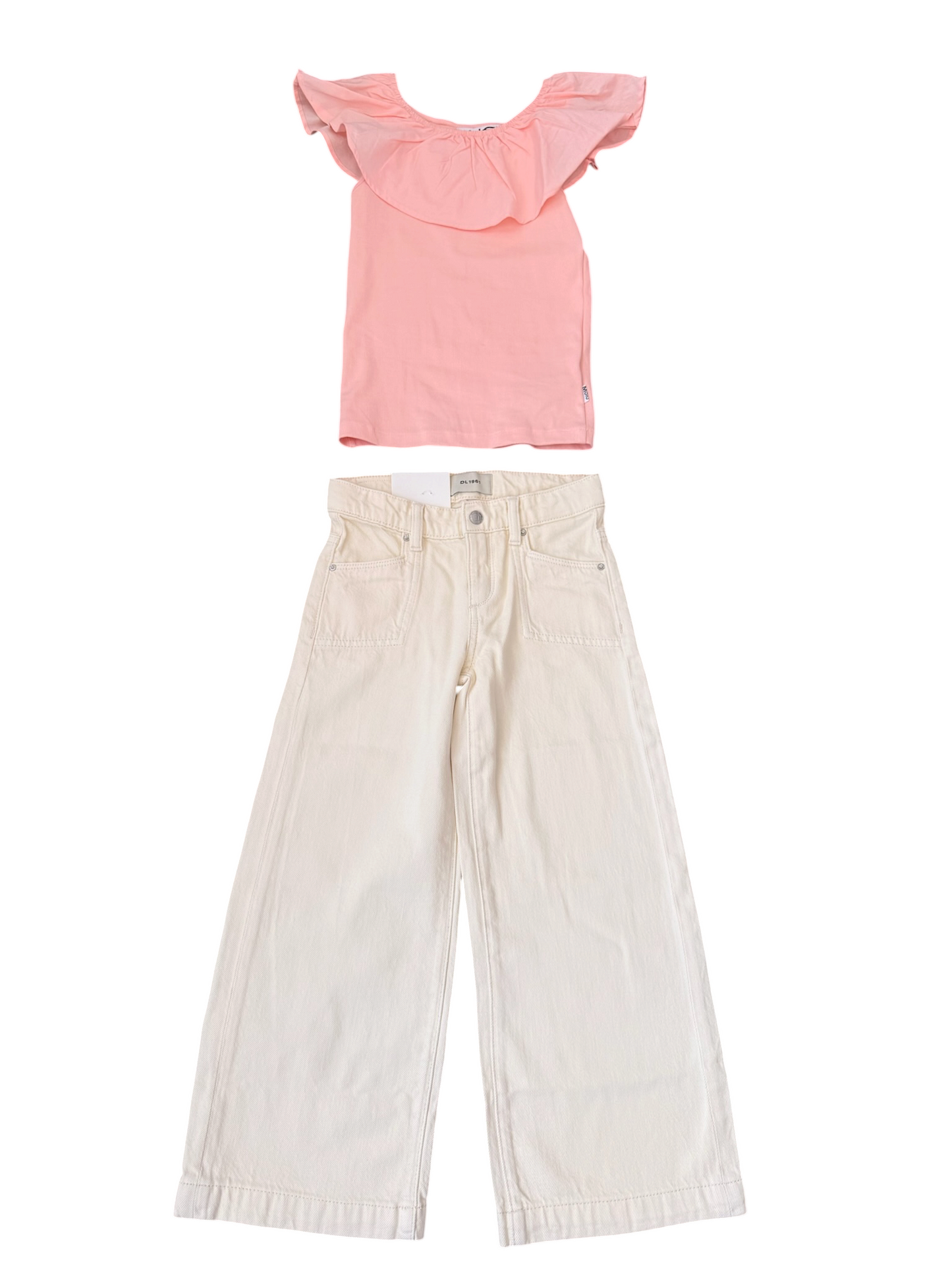 Lily Wide Leg w/Front Pockets - Ivory