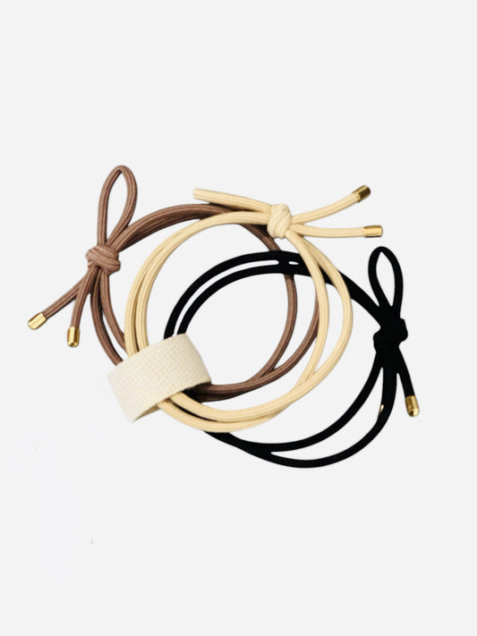 Bow Hair Tie - 3 Pack