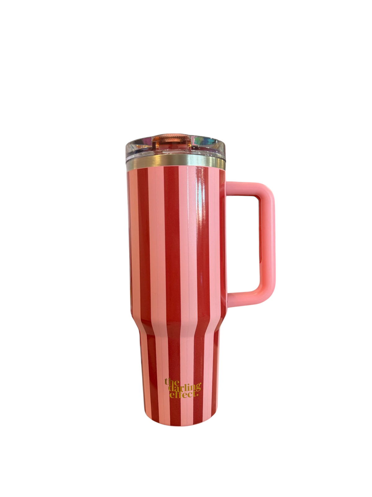 40oz Flip Straw Tumbler - Peppermint Stripes