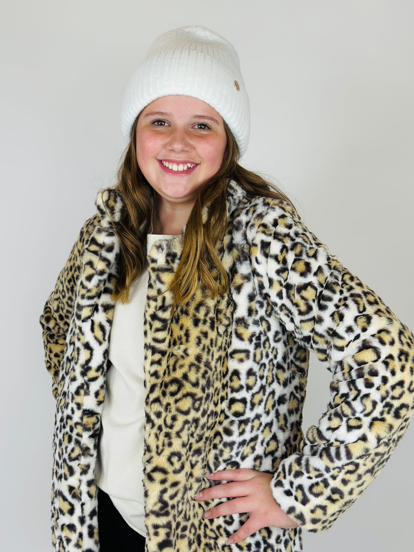 Leopard Faux Fur Coat