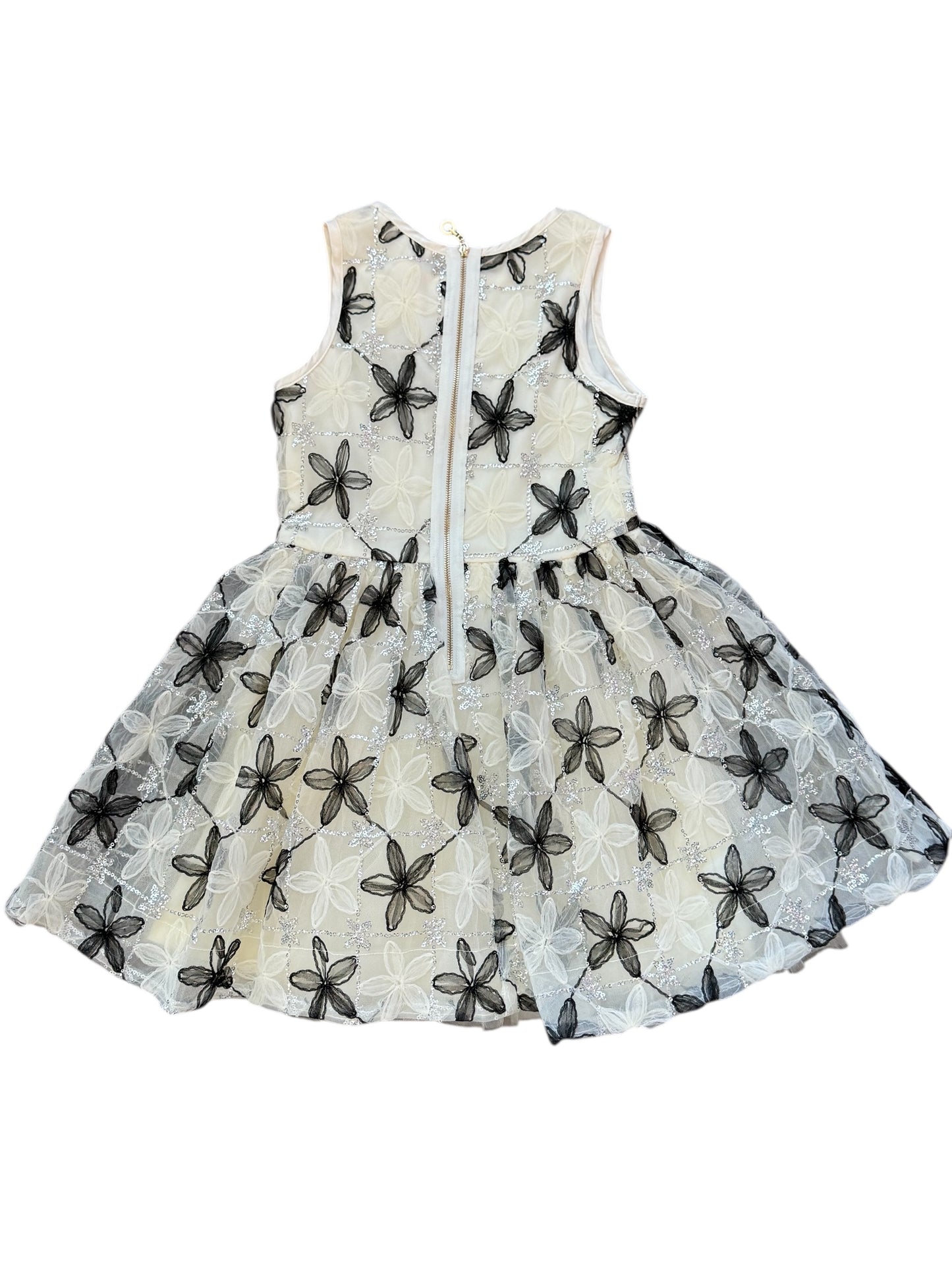 Flower Mesh Party Dress