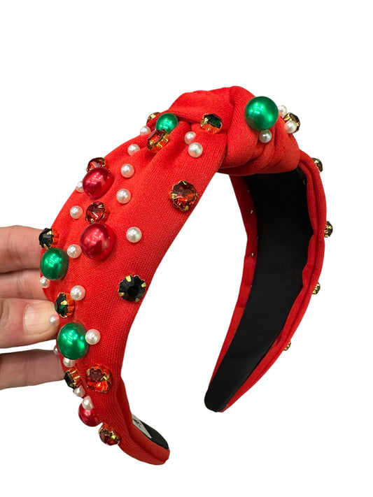 Christmas headband-red