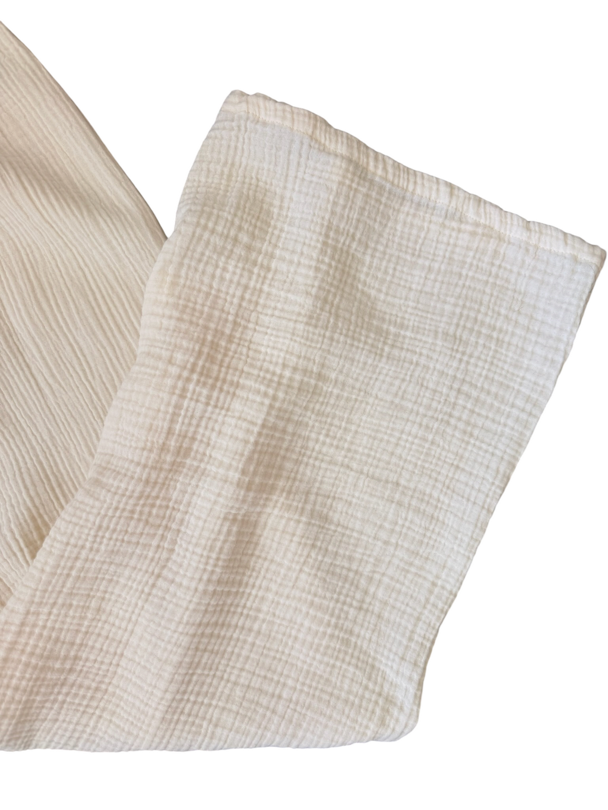 Agatha Gauze Wide Leg Pant - Pearled Ivory