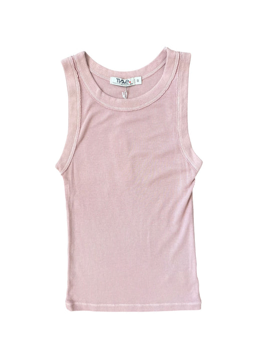 Cool Rib Tank - Dusty Rose