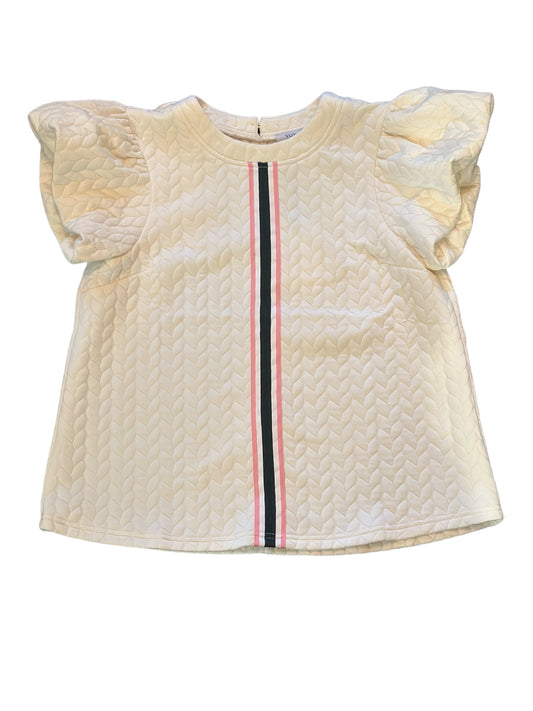 Joy Textured Top - Ivory (Adult Sizing)