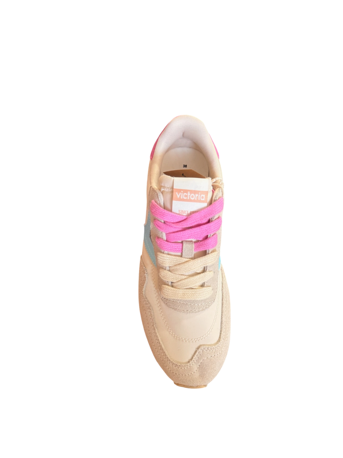 Victoria Gris Sneaker - Beige