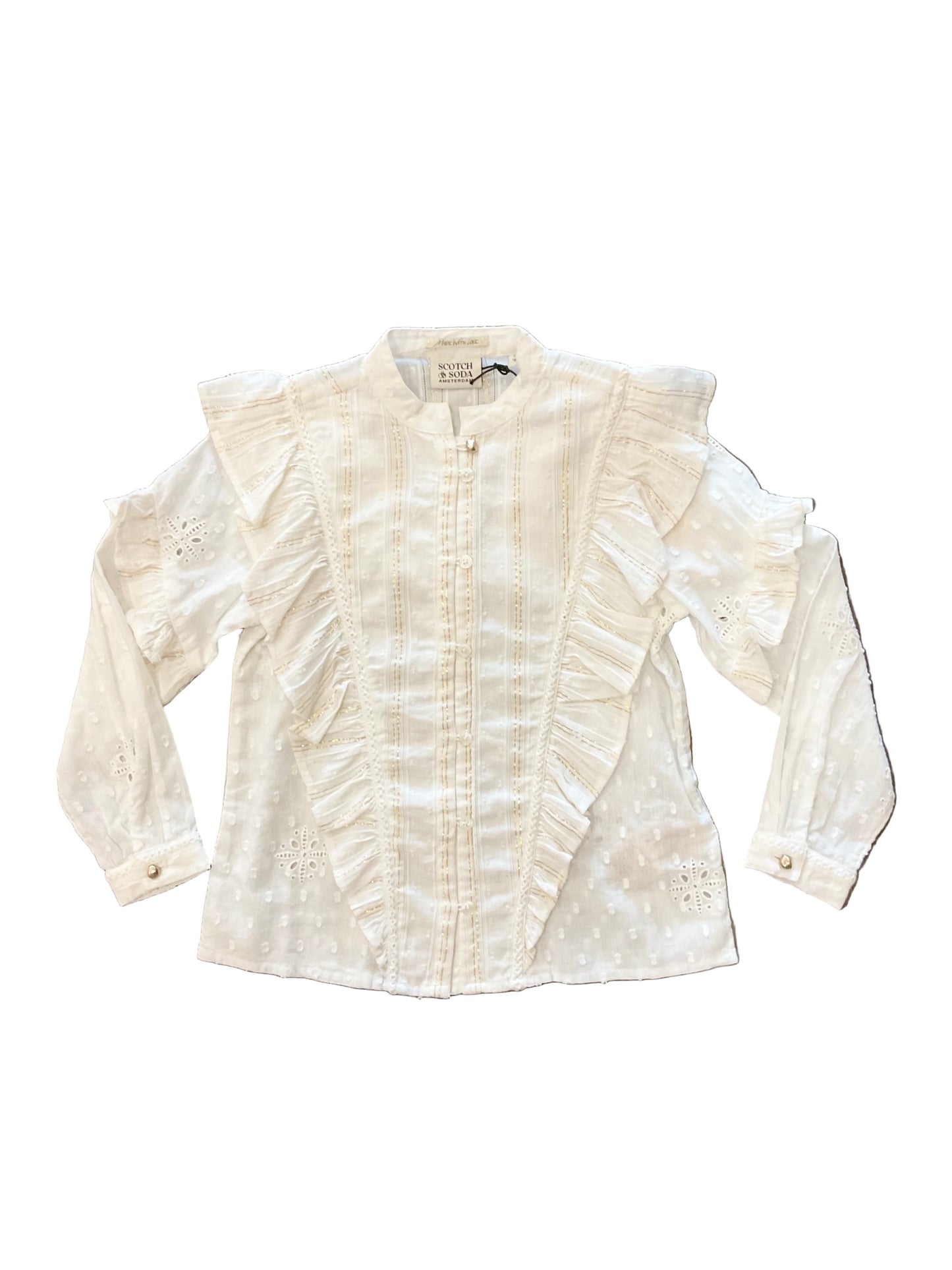 Scotch & Soda Lurex Cotton Shirt