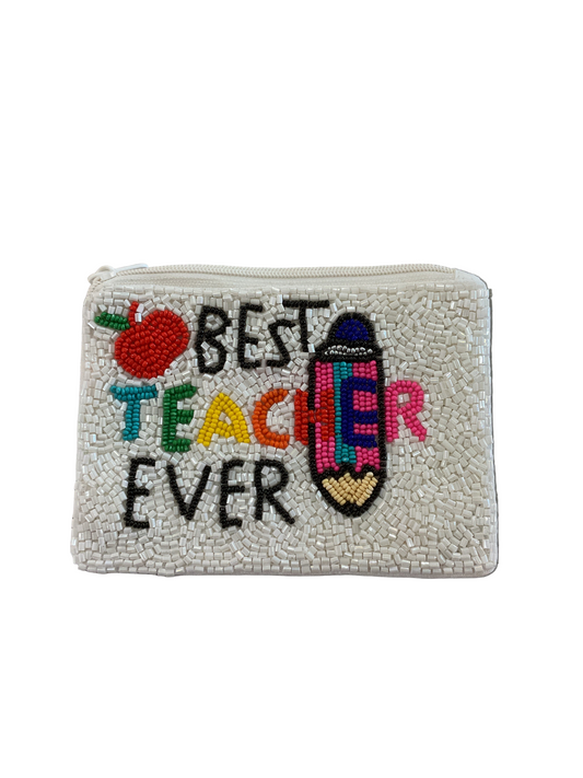 Best Teacher Ever Coin Purse
