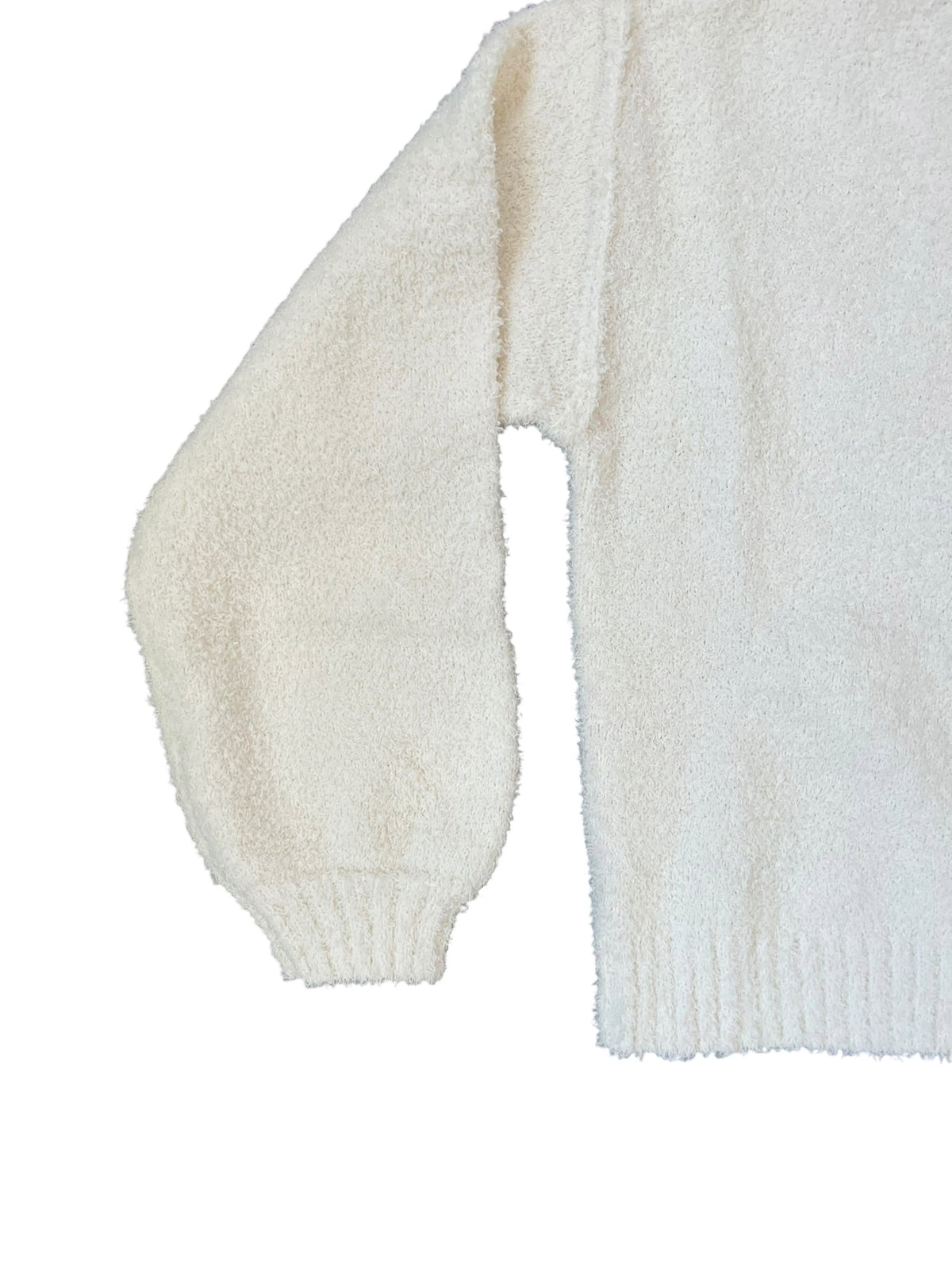Tenly Sherpa “Meet & Greet” Pullover - Cream