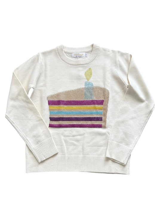 Birthday Cake Rhinestone Sweater