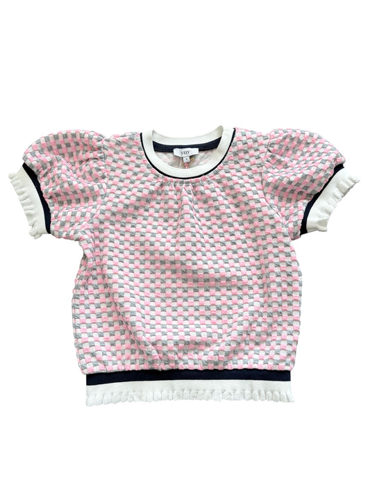 VOY Checkered Top - Pink