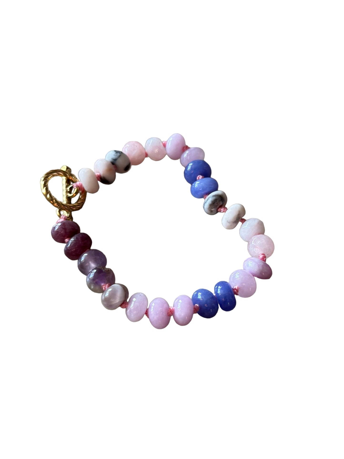 Written in Stone Beaded Bracelet - Youth Lavender