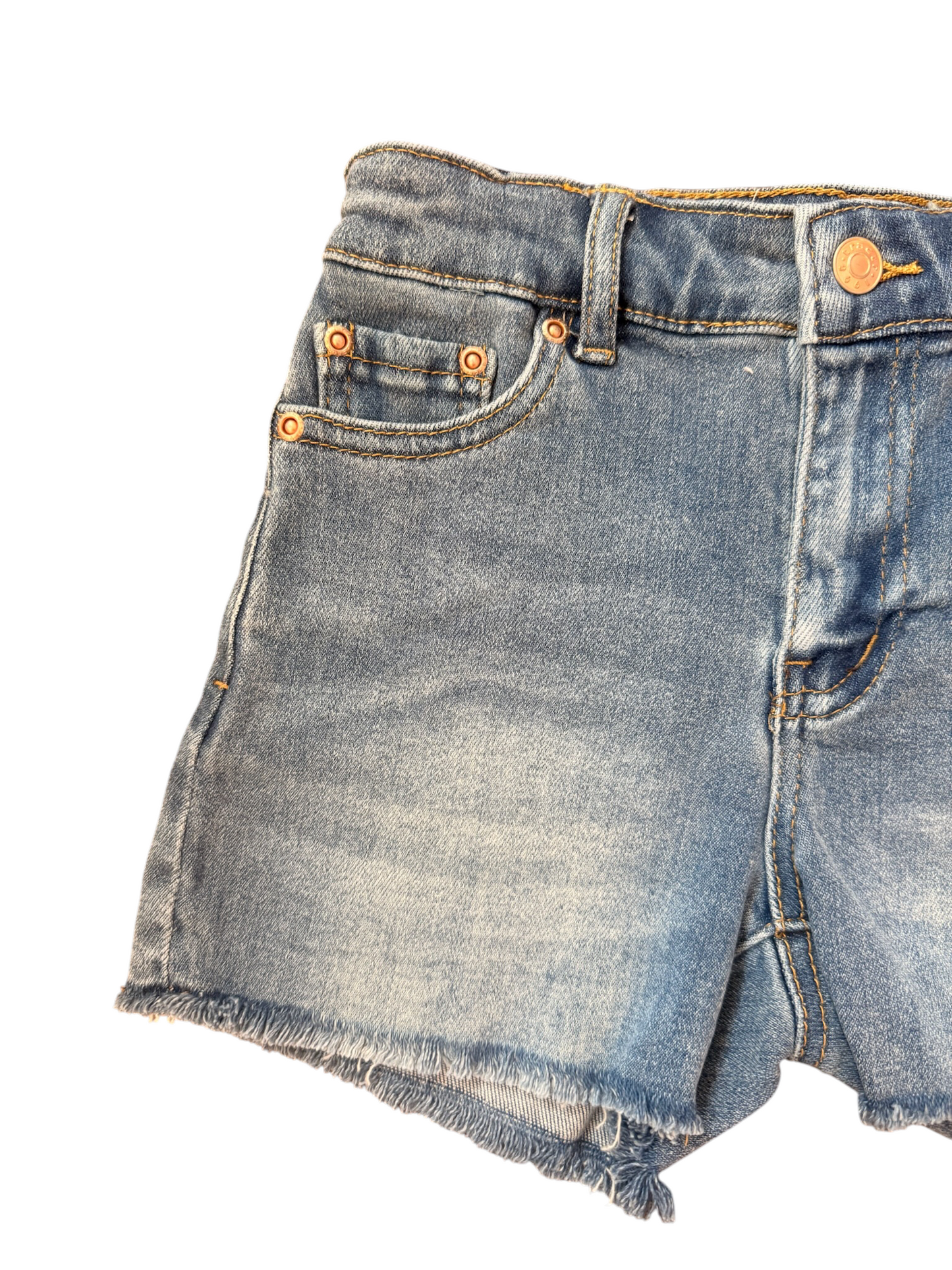 Back Bow Pocket Denim Shorts