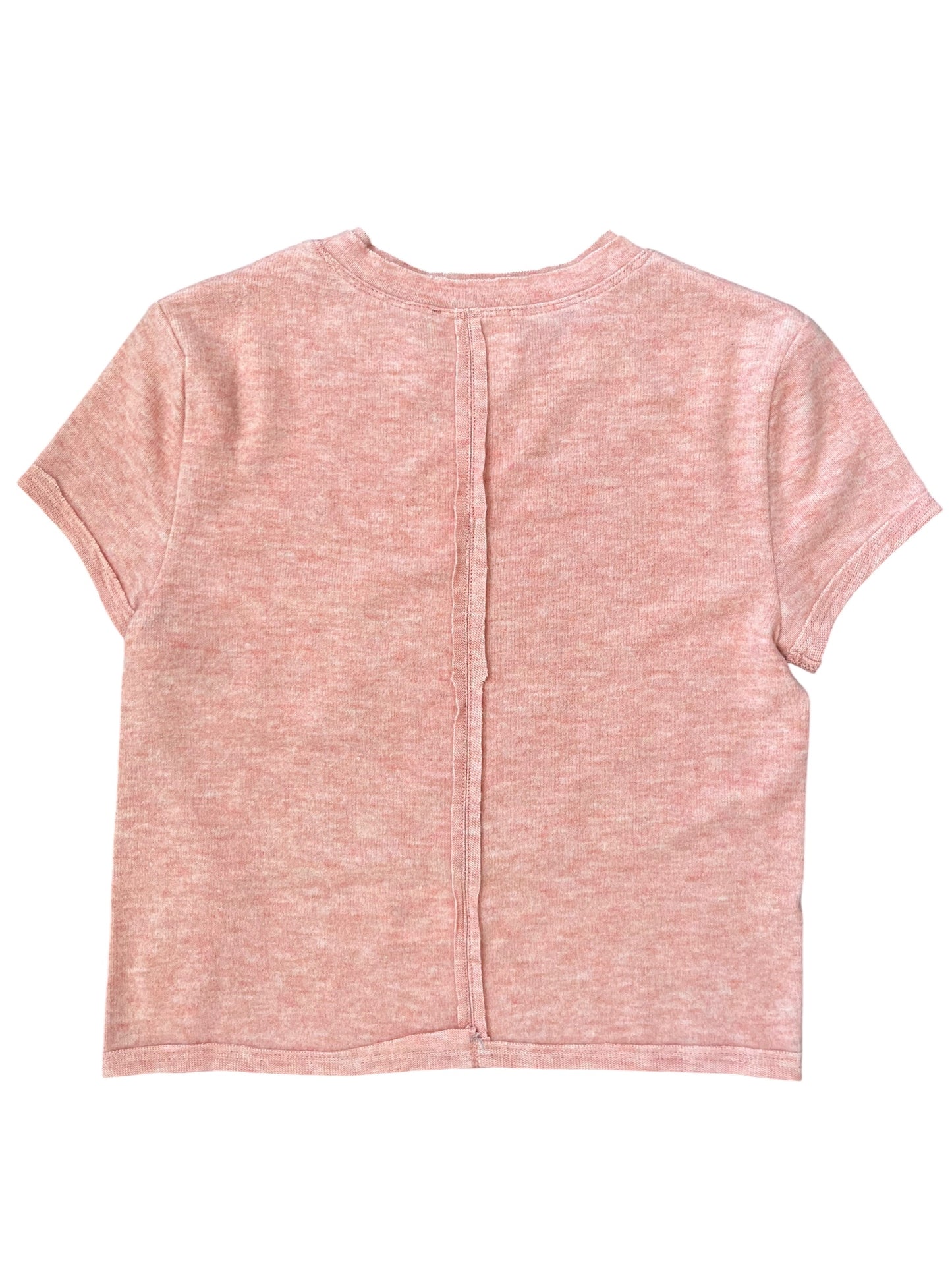 Tenly Hacci S/S Pocket Tee - Cranberry