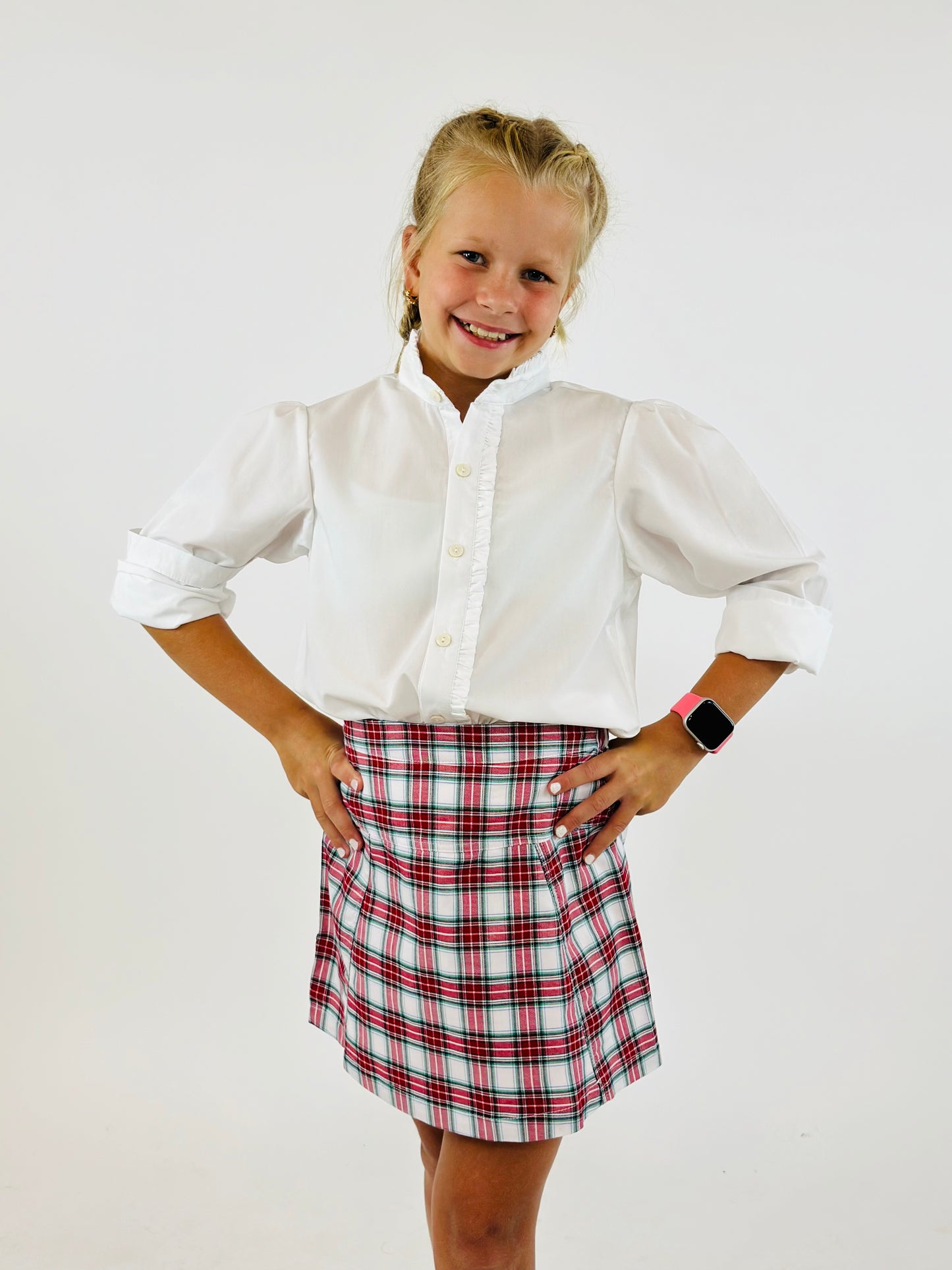 Claire Skirt in Highland Park Plaid