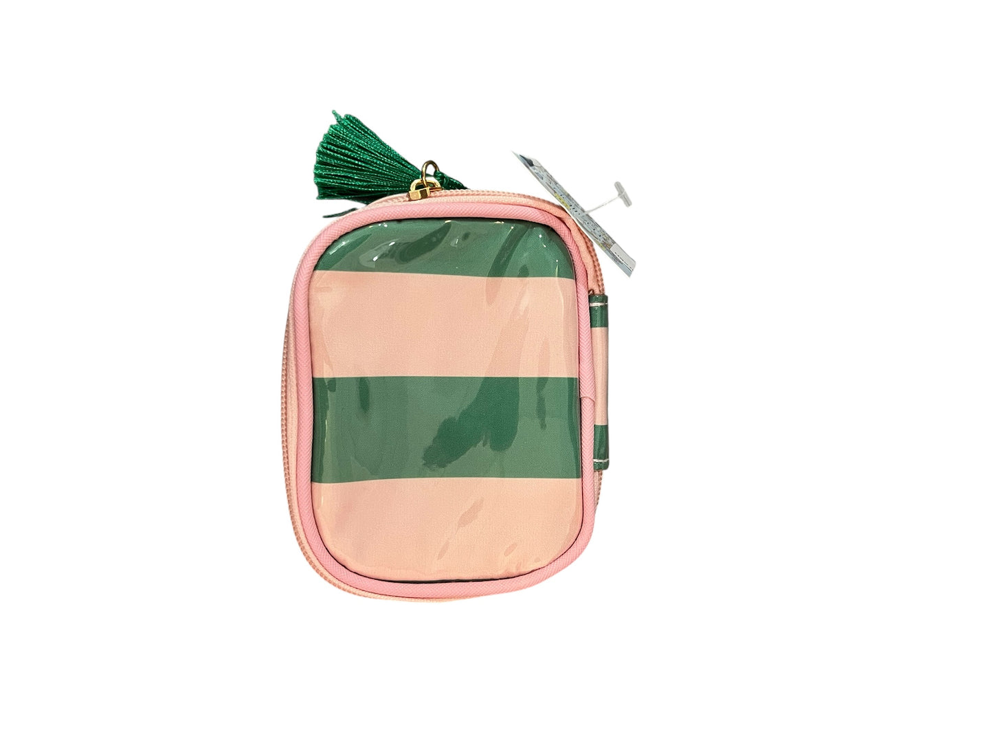Sweet Stripe Jewelry Case - Pink/Green