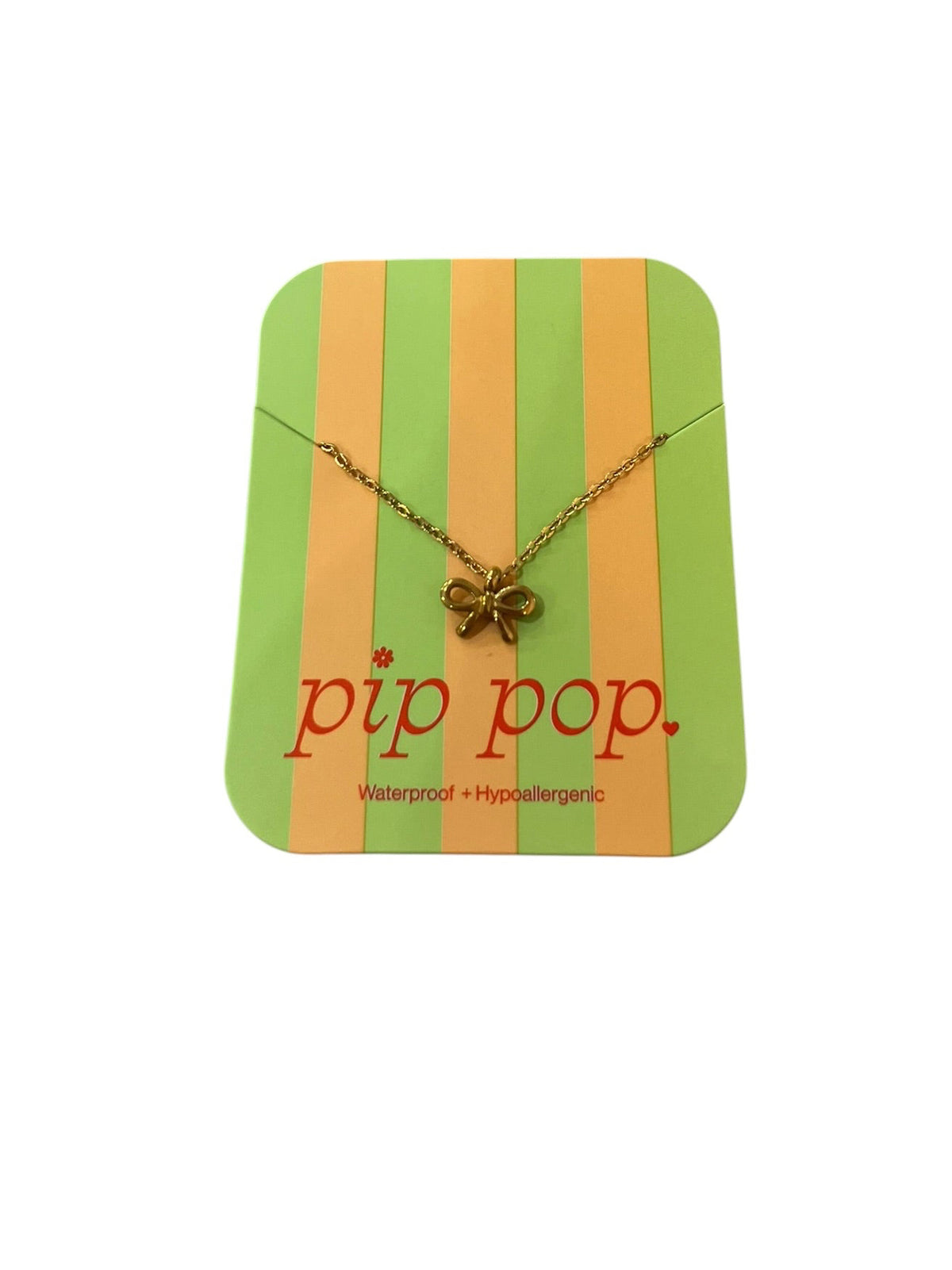 Pip Pop Bow Pendant Necklace