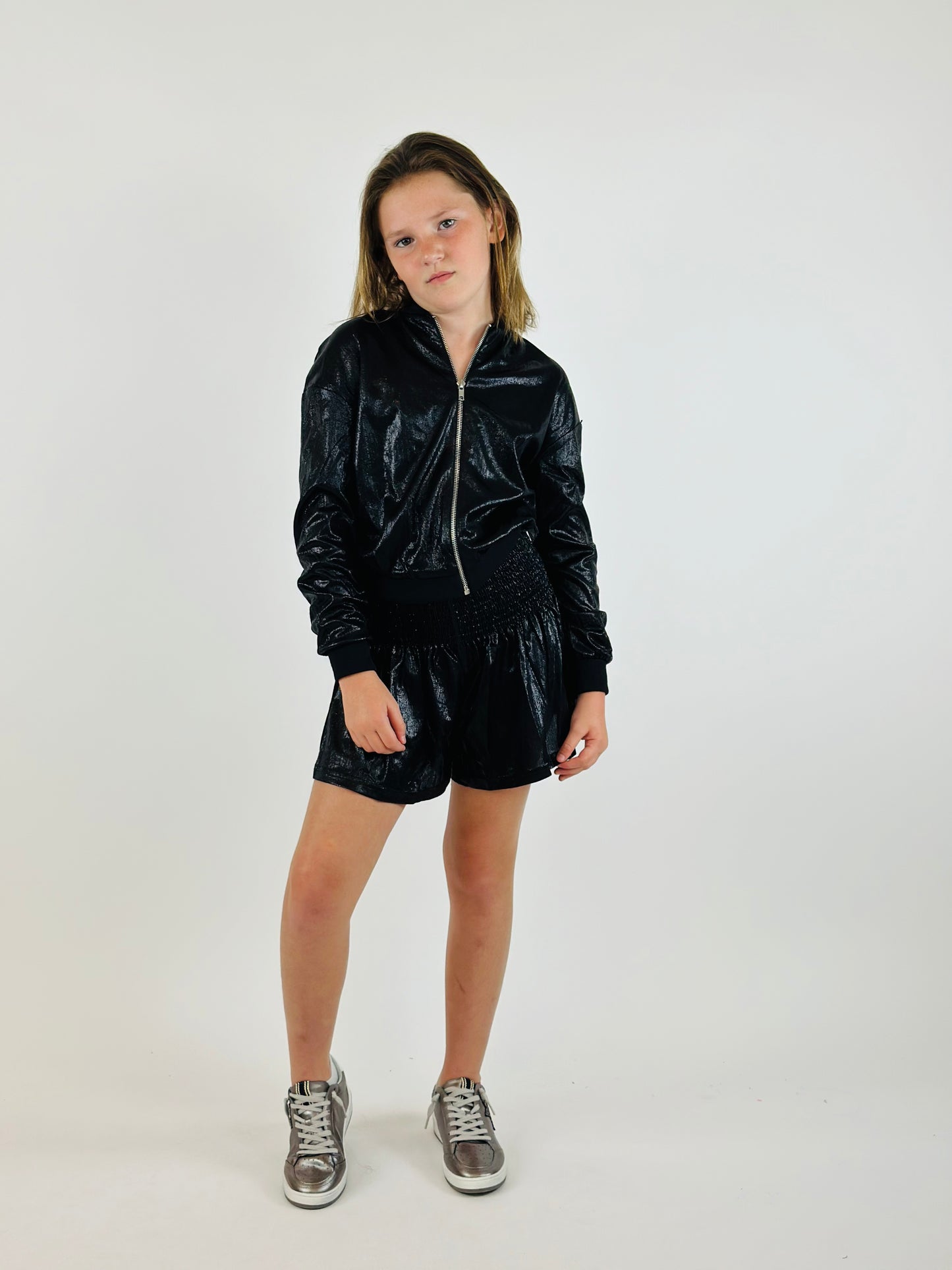 Shimmer Bomber Jacket