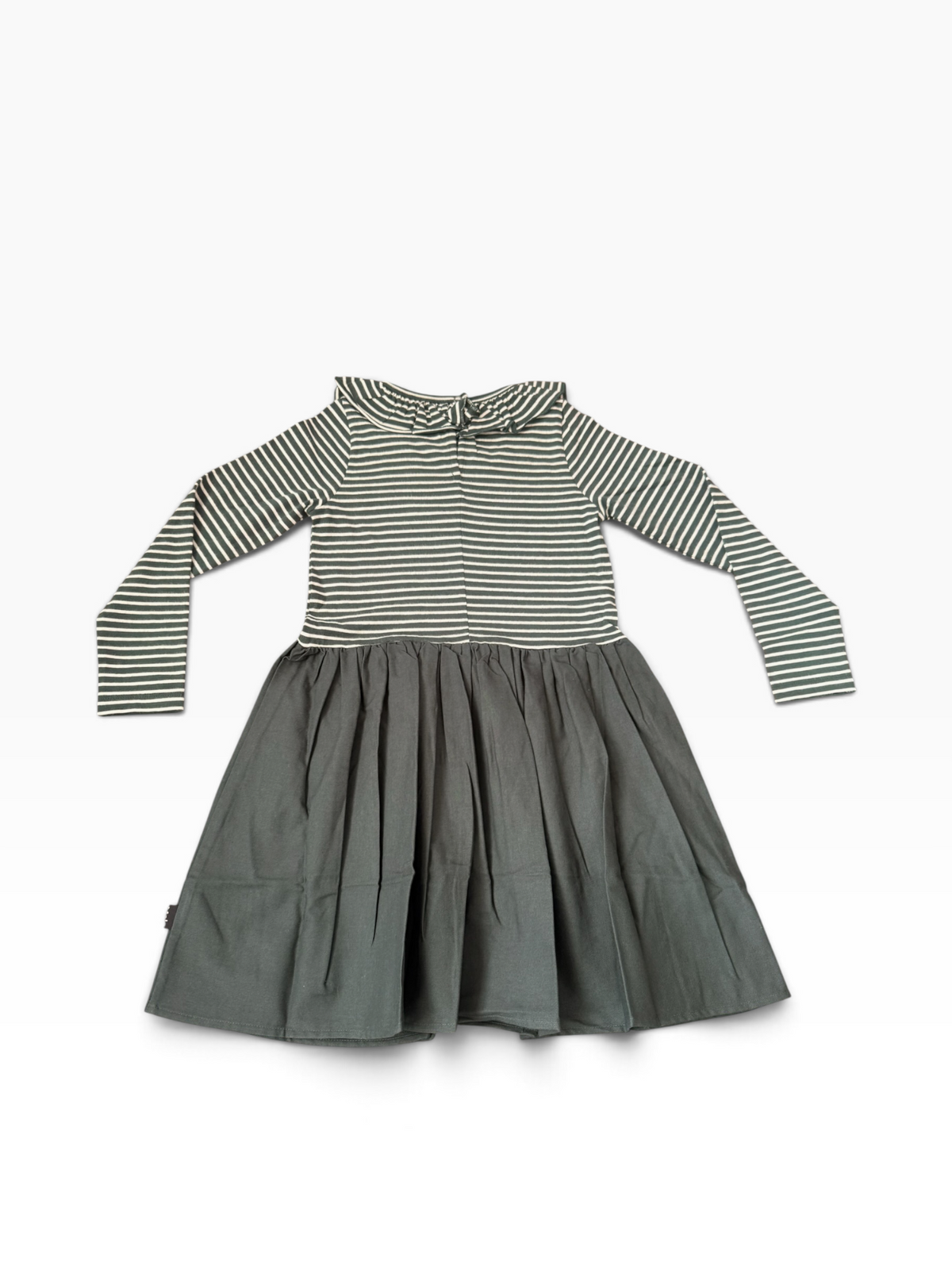 Molo Cybilla Ruffle Collar Striped Dress