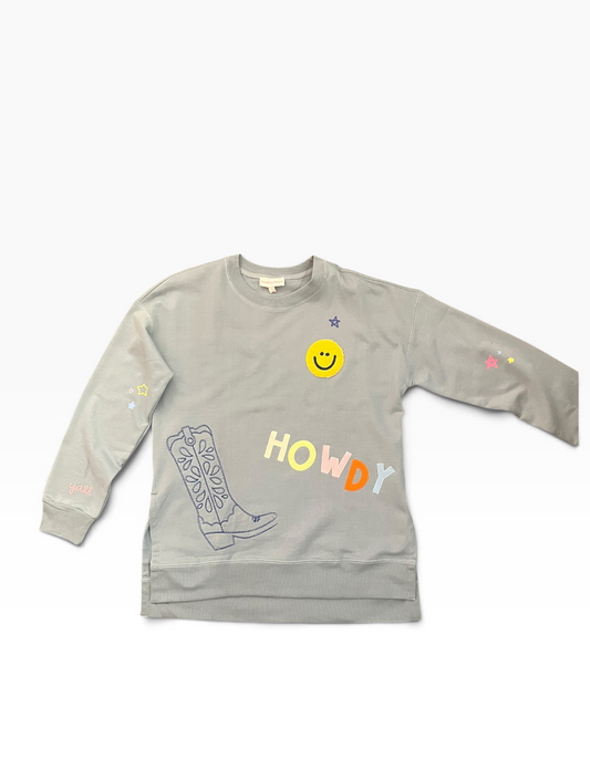 Howdy Cowgirl Tunic Sweatshirt (Adult Sizing)