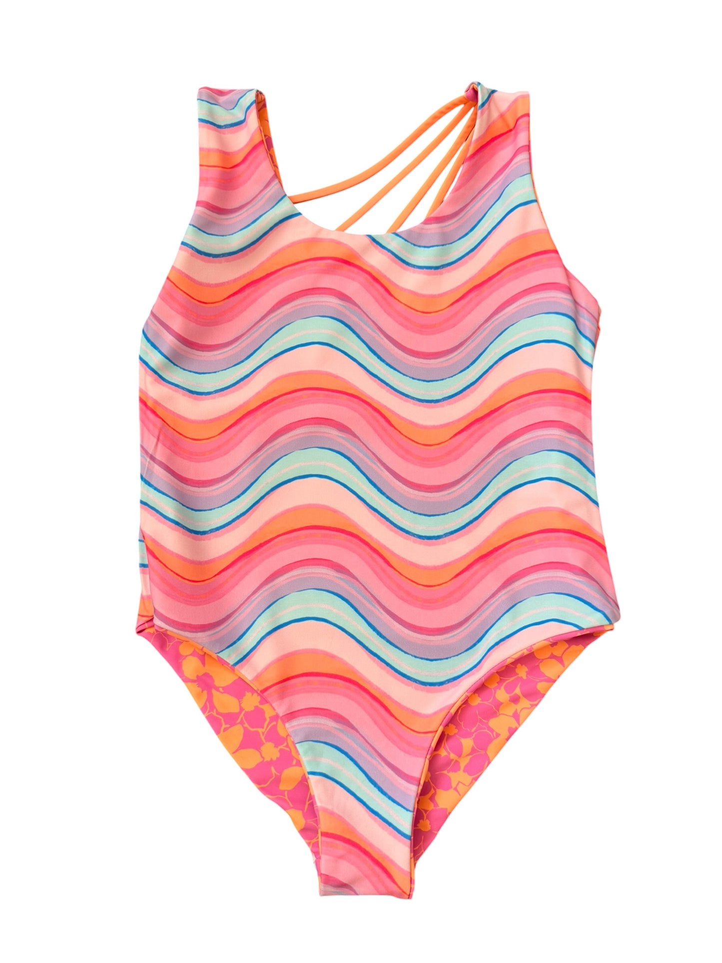 Summer Sun Reversible One-Piece - Magenta Punch
