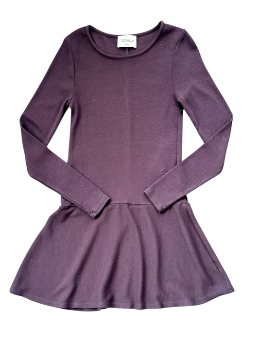 Tenly Rayon Rib L/S Tank Dress - Fig