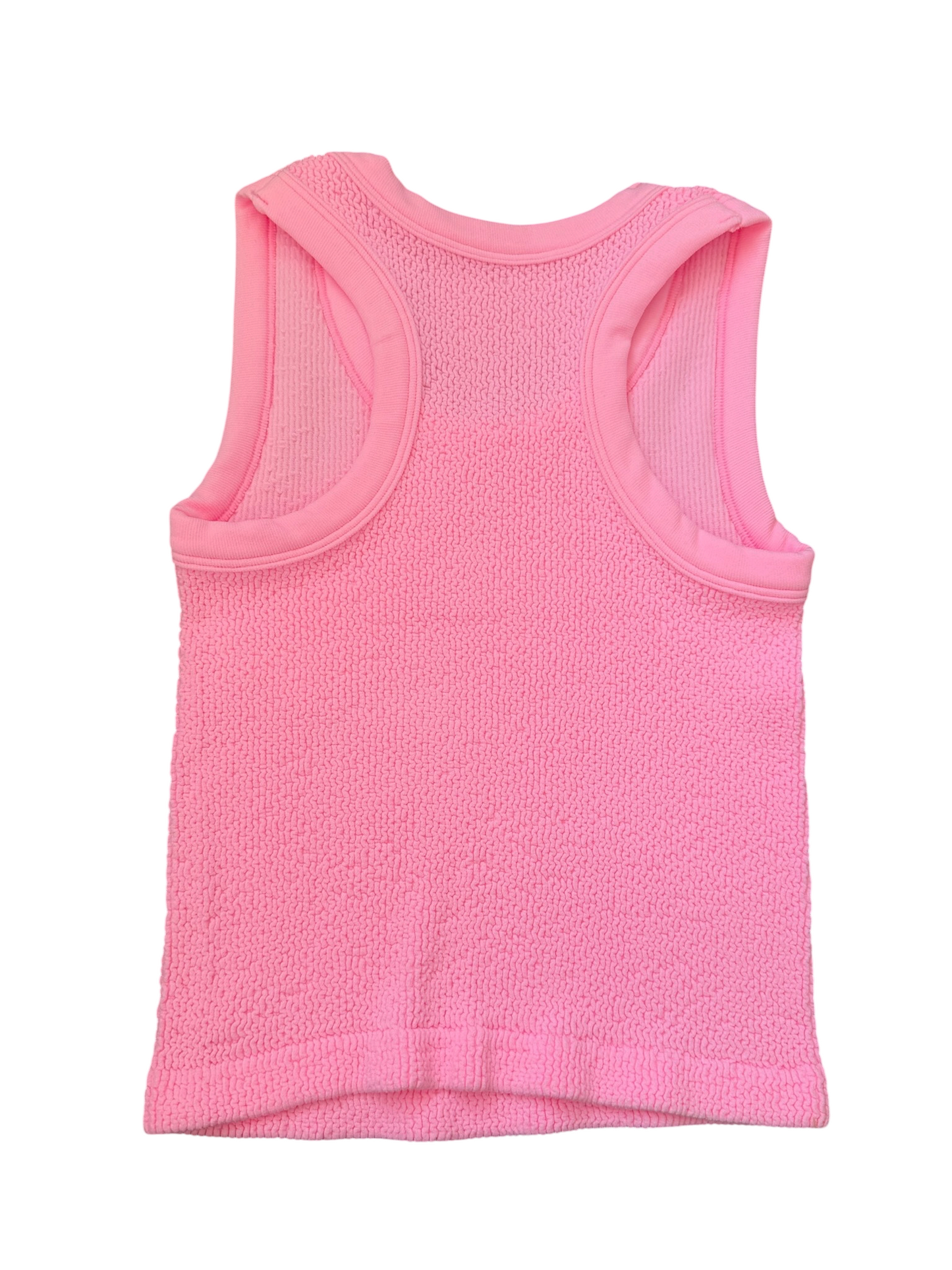 Smocked Racerback Tank - Rose