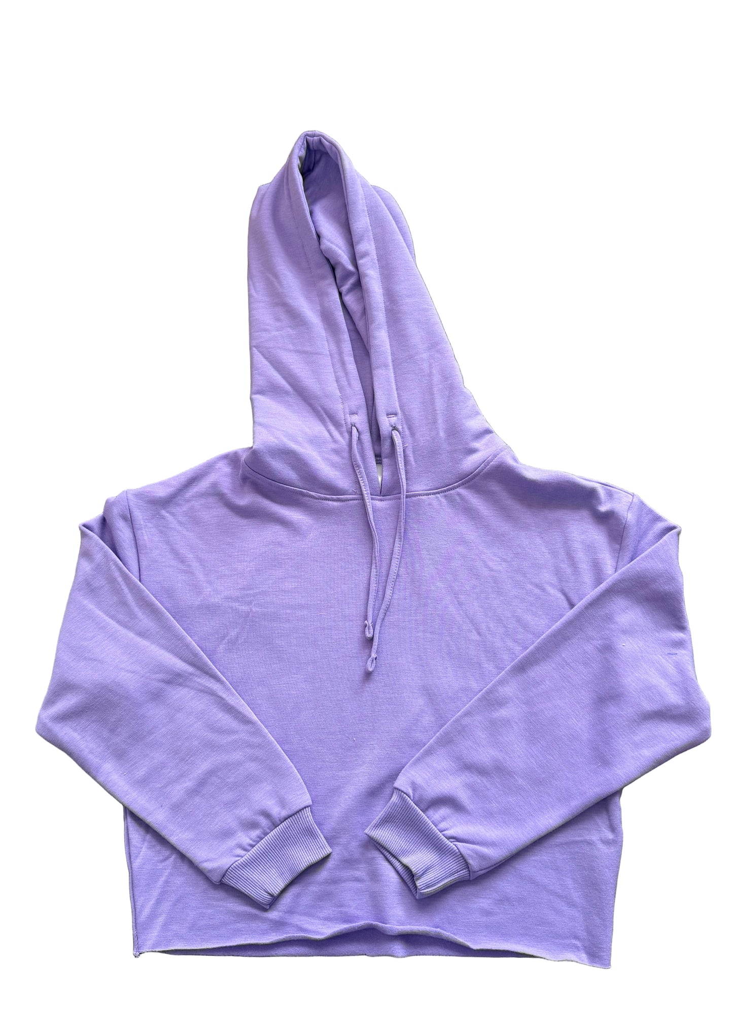 Cloud Hoodie with Raw Edge - Violet