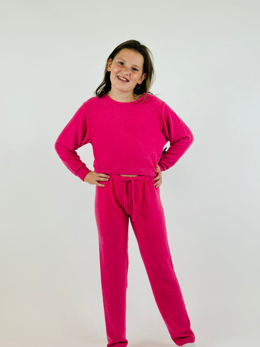 Cuddle Soft Straight Leg Lounge Pant - Pink