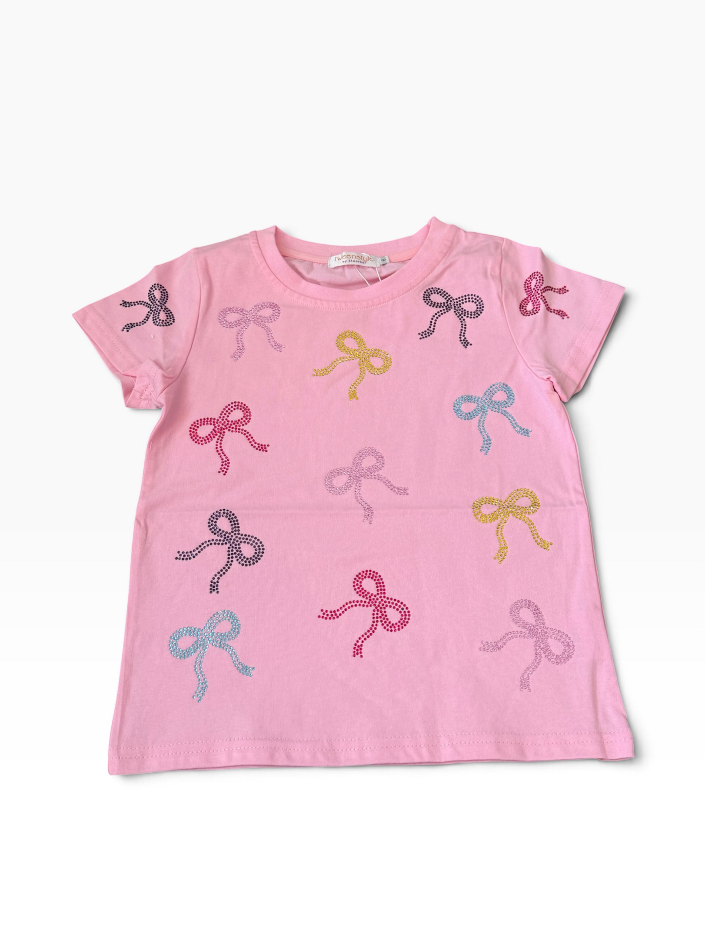 Rhinestone Bow Tee