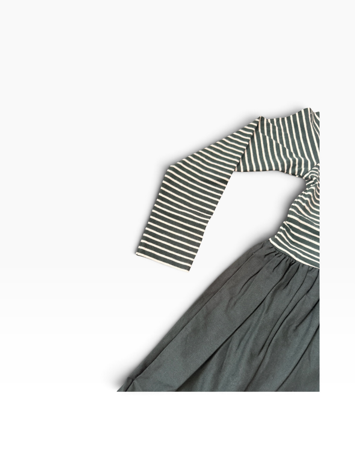 Molo Cybilla Ruffle Collar Striped Dress