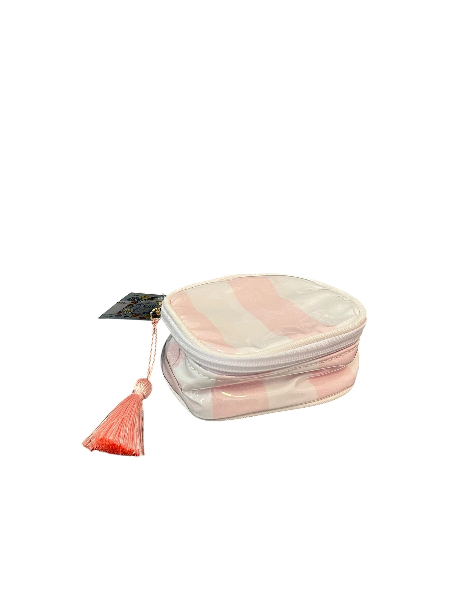 Sweet Stripe Jewelry Case - Pink/White