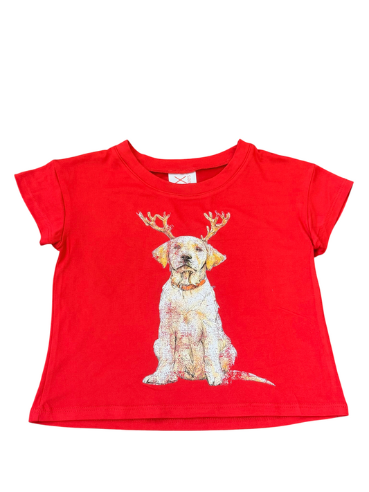 Reindeer Pup Lux Tee