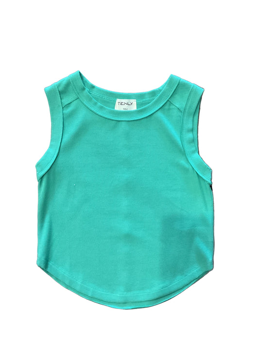 Tenly Rayon Rib Tank- Emerald