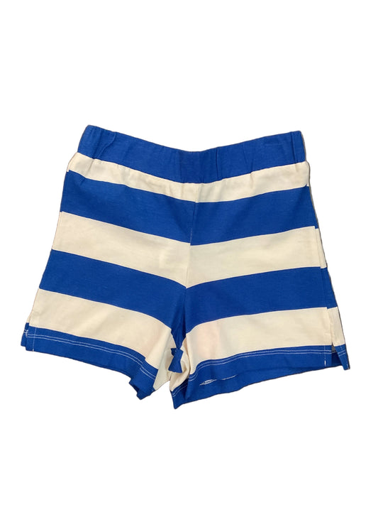 Rugby Print Shorts - Blue and Ivory