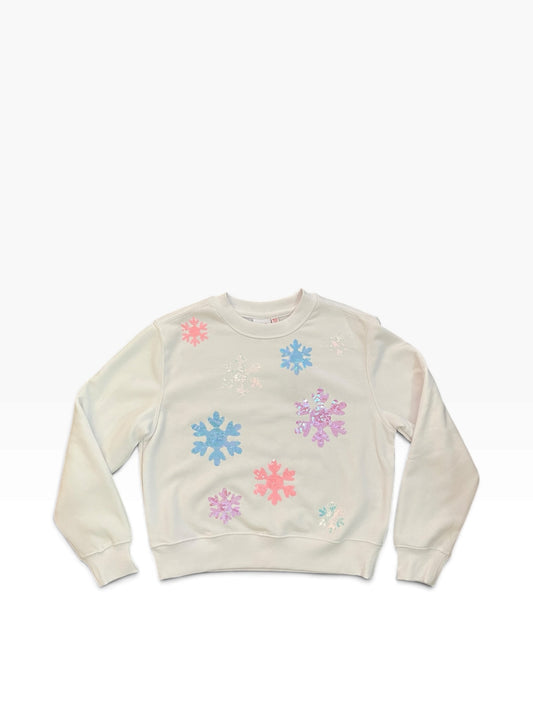 Sequin Snowflake Sweatshirt