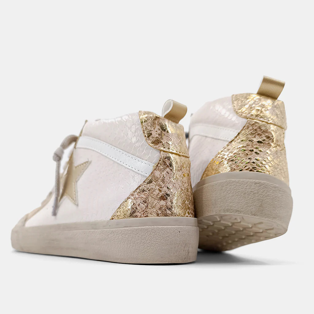 Paulina Sneaker - Blush Snake (youth sizing)