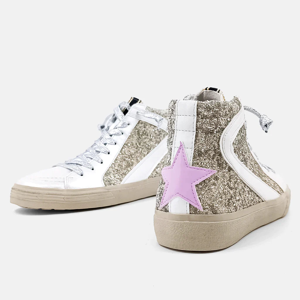 Roxanne Pearl Glitter High Top (youth sizing)