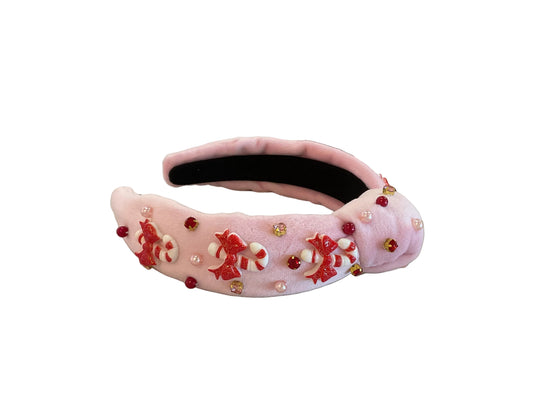 Candy Cane Gemstone Headband