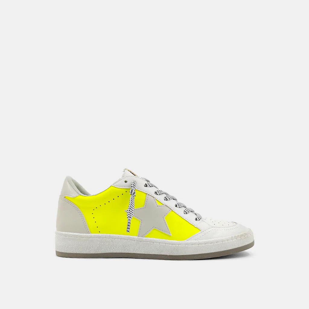 Paz Sneaker - Neon Yellow (adult sizing)