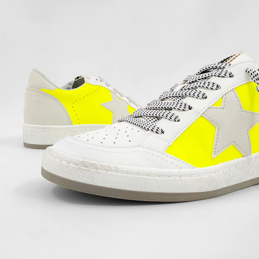 Paz Sneaker - Neon Yellow (adult sizing)