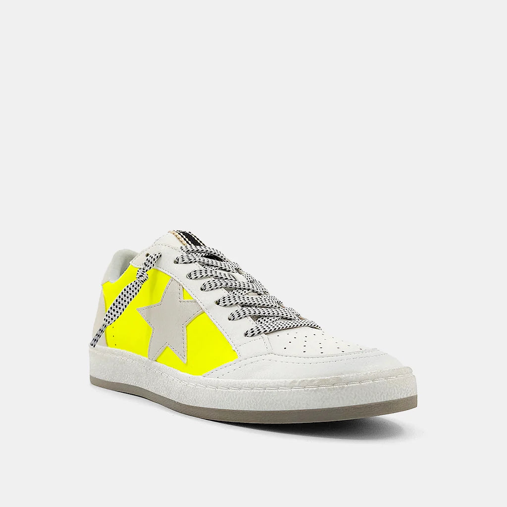 Paz Sneaker - Neon Yellow (adult sizing)