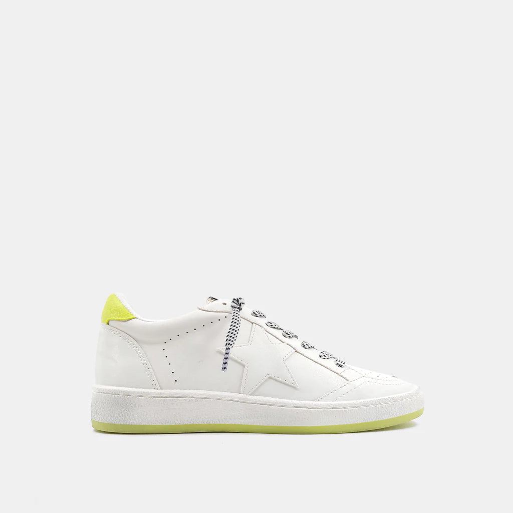 Paz Sneaker - Lime Suede (adult sizing)