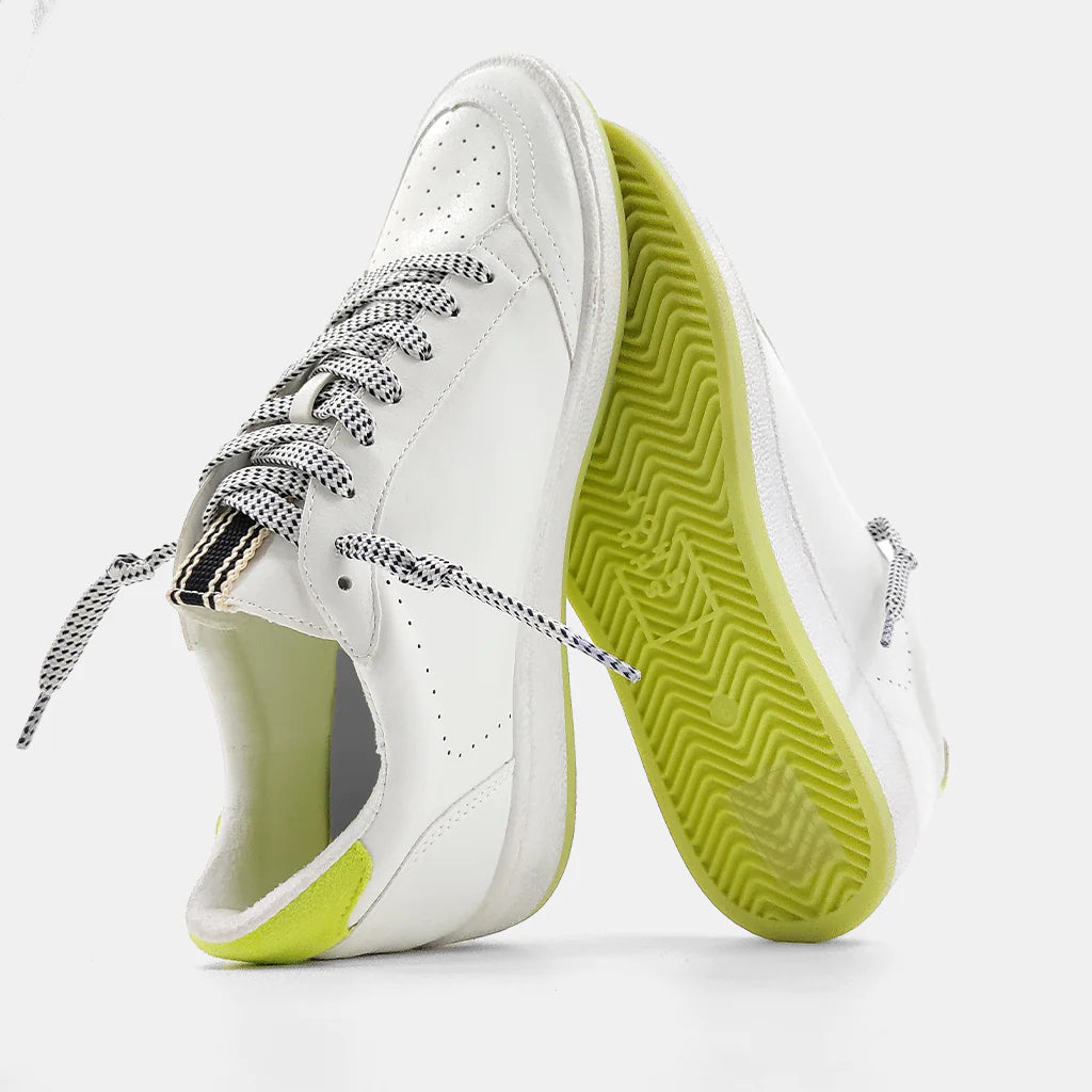 Paz Sneaker - Lime Suede (adult sizing)