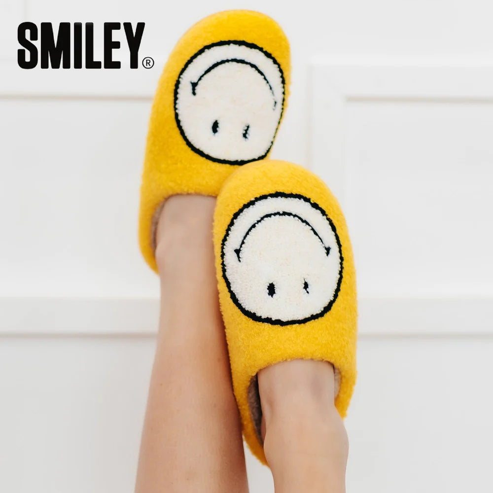 Smiley Slippers - Yellow